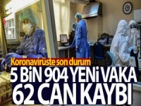 Türkiye'de 5.904 koronavirüs vakası tespit edildi