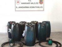 520 litre yakıt ele geçirildi