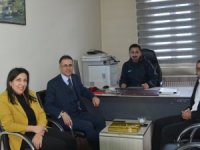 Vedaş'tan gazeteci Taş'a ziyaret