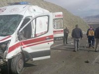 Hakkari ambulansı Van Gülpınar’da kaza yaptı