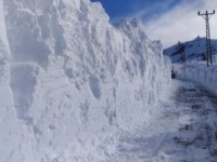 Hakkari'de 4 metreyi bulan kar tünelleri