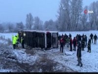 Otobüs devrildi: 6 ölü, 33 yaralı