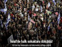 israil'de halk sokaklara döküldü