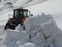 Bahçesaray'da karla mücadele sürüyor