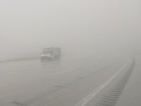 Kurubaş Geçidi'nde yoğun sis etkili oldu