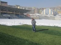 Zapspor maçı kar engeline takıldı
