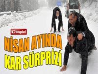 Uludağ'a Nisan ayında kar sürprizi