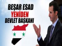 Beşar Esad yeniden Devlet Başkanı