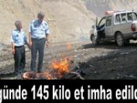 HAKKARİDE 100 KİLO ET İMHA EDİLDİ..