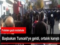 Davutoğlu'u ziyaretinde olay