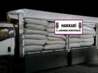 Yüksekova'da 3 ton 348 kilo kaçak çay ele geçirildi