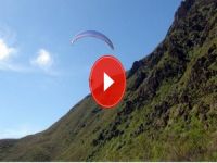 Goman Dağında yamaç paraşütüyle atladılar