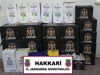 Jandarma Yüksekova’da 302 şişe kaçak içki ele geçirdi