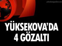 Yüksekova'da 4 Gözaltı