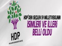 HDP'den seçilen 59 milletvekilinin isimleri ve illeri belli oldu