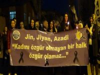Çukurca'da kadına şiddet protesto edildi