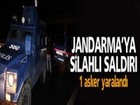 Jandarma'ya saldırı: 1 asker yaralandı
