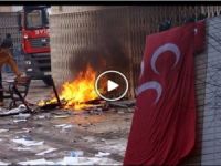 Kayseri'de HDP binası ateşe verdi!