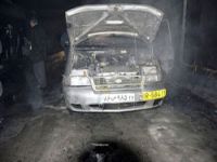 İran plakalı araç yandı