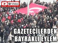 Taksim'de gazeteci protestosu