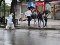 Edirne'de sağanak yağış!
