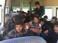 15 kişilik minibüste 40 kaçak şahıs yakalandı