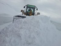 Hakkari’de 6 mezra yolunda karla mücadele sürüyor