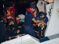 21'i çocuk 35 kaçak göçmen yakalandı