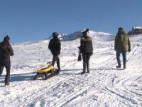 Uludağ'da kayak sezonu açıldı,