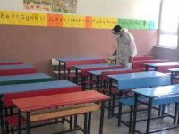 Hakkari’de okullar dezenfekte edildi