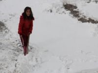 Hakkari'de doyumsuz kar manzaraları